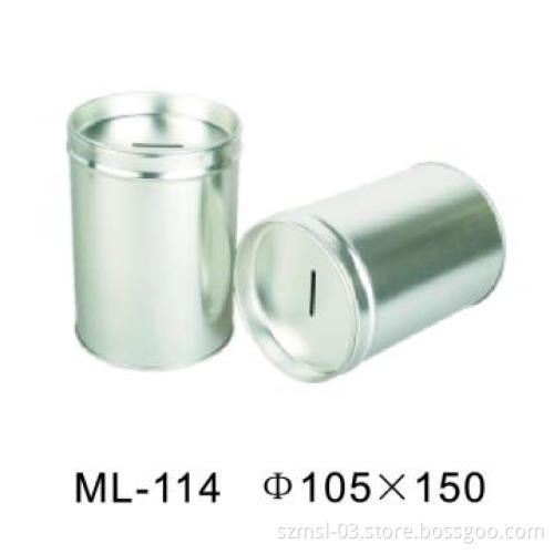 round money  tin box